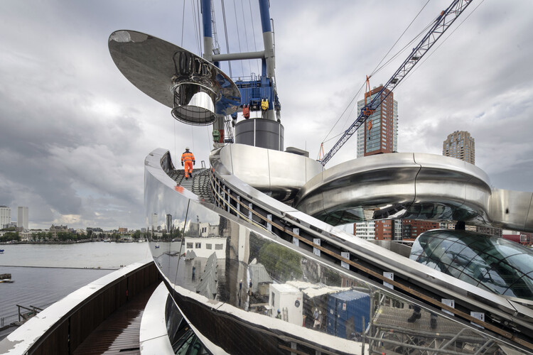 MAD Architects' Metal Storm Takes Shape Over Rotterdam's Migration Museum - Image 4 of 11