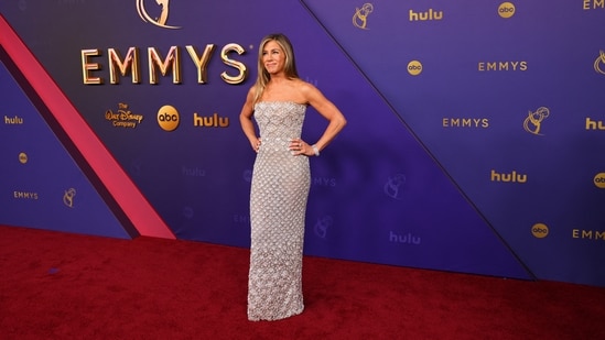 Jennifer Aniston attends the 76th Primetime Emmy Awards in Los Angeles. (REUTERS)