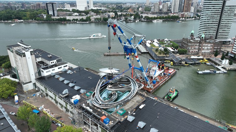 MAD Architects' Metal Storm Takes Shape Over Rotterdam's Migration Museum - Image 1 of 11